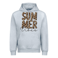 Heather Grey summer vibes leopard Urban Hoodie - CowCowDesign