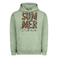 Pigment Oil Green summer vibes leopard Urban Hoodie - CowCowDesign