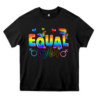 Black equal rights Heavy Core Tee - Zillion Design Studio
