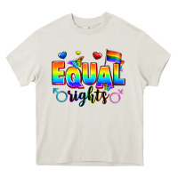 Cream equal rights Heavy Core Tee - Zillion Design Studio