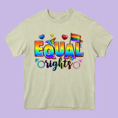 Equal Rights Heavy Core Tee Designed By Zillion Design Studio