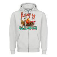 Dove Grey Happy Glamper Camp Zipper Hoodie - BundleAndBundleShop