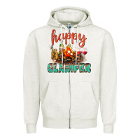 Oatmeal Heather Happy Glamper Camp Zipper Hoodie - BundleAndBundleShop