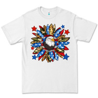 White American flag sunflower Premium Tee - Neo Western