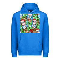 True Royal Christmas cute hippo sitting Premium Hoodie - NancyCooperArtShop