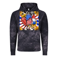 Cloud Black patriotic popsicles and sunflowers Vintage Hoodie - BundleAndBundleShop