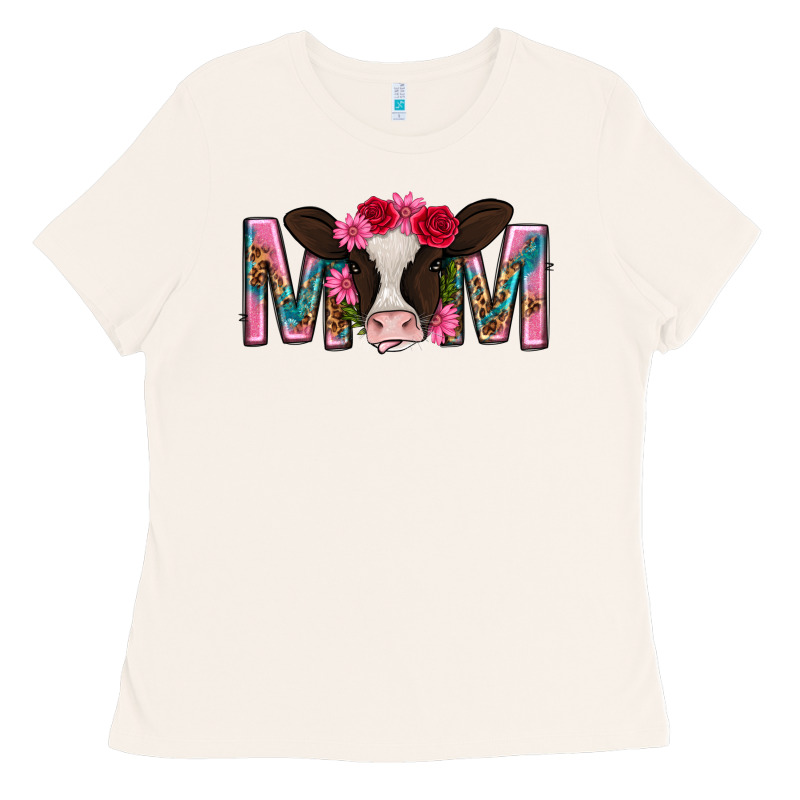 Mom With Cow Mothers Day Ladies Tee by texasbilliewilder | Teevron