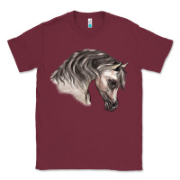 Burgundy Arabian Horse Classic Tee - LillyAllenDesigns