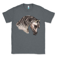 Charcoal Heather Arabian Horse Classic Tee - LillyAllenDesigns