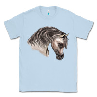 Dusty Blue Arabian Horse Classic Tee - LillyAllenDesigns