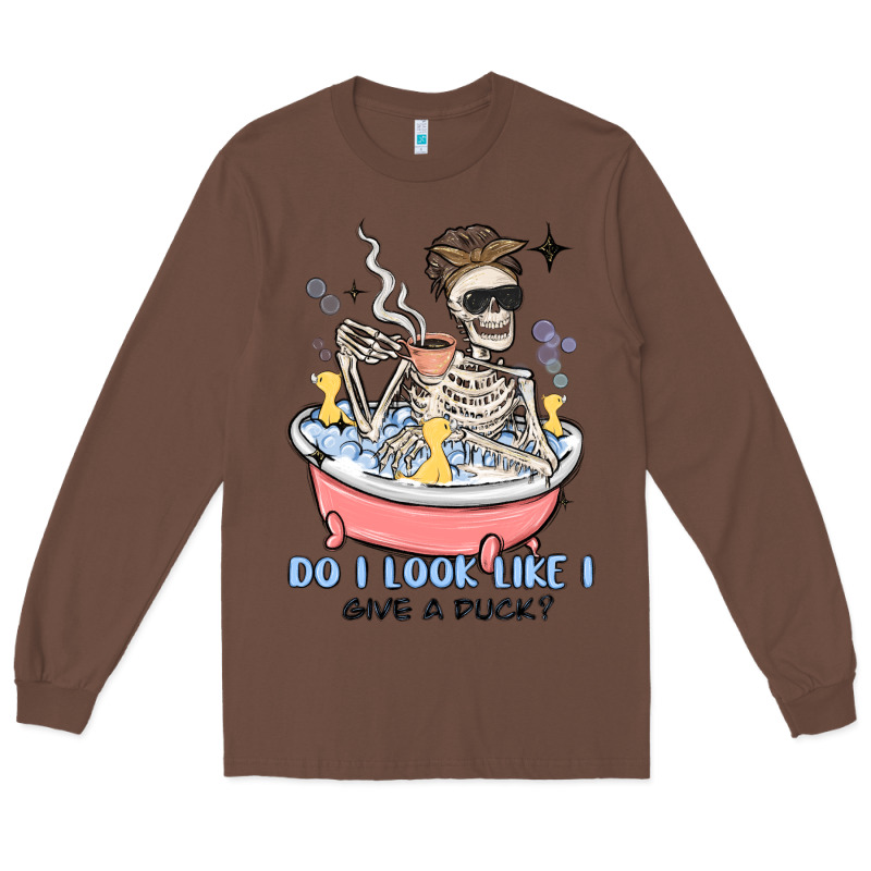 Do I Look Like I Give A Duck Long Sleeve Tee by MaliasSmallBusiness | Teevron