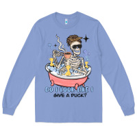 Colony Blue do i look like i give a duck Long Sleeve Tee - MaliasSmallBusiness