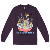 Plum do i look like i give a duck Long Sleeve Tee - MaliasSmallBusiness