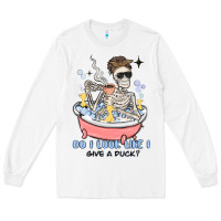 White do i look like i give a duck Long Sleeve Tee - MaliasSmallBusiness