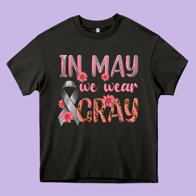 In May We Wear Gray Heavy Core Tee Designed By Texasbilliewilder