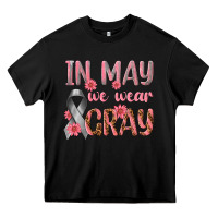 Black In May We Wear Gray Heavy Core Tee - texasbilliewilder