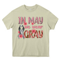 Mossy In May We Wear Gray Heavy Core Tee - texasbilliewilder