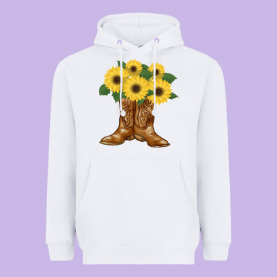 Cowgirl Boots Heavyweight Hoodie Designed By Bettercallsaul