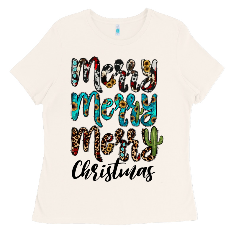 Merry Christmas Ladies Tee by JahusDesignShop | Teevron
