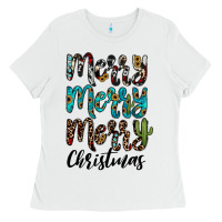 White merry christmas Ladies Tee - JahusDesignShop