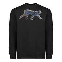 Black canada lynx Heavyweight Sweatshirt - LillyAllenDesigns