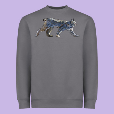 Canada Lynx Heavyweight Sweatshirt Designed By Lillyallendesigns