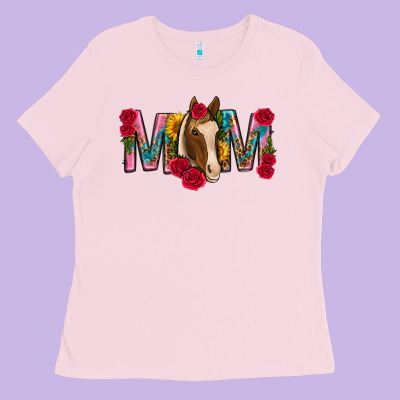 Mom With Horse Mothers Day Ladies Tee Designed By Texasbilliewilder