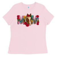Bubblegum Pink mom with horse mothers day Ladies Tee - texasbilliewilder