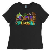 Black camping crew Ladies Tee - Zillion Design Studio