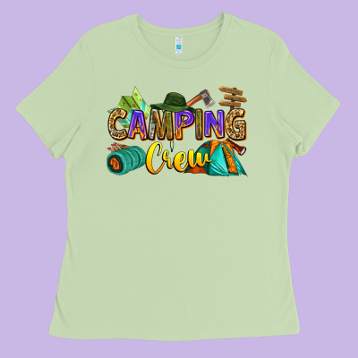 Camping Crew Ladies Tee Designed By Zillion Design Studio