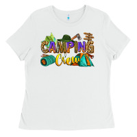 White camping crew Ladies Tee - Zillion Design Studio