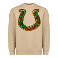 Mushroom Christmas Horseshoe Heavyweight Sweatshirt - Jasminsmagicworld