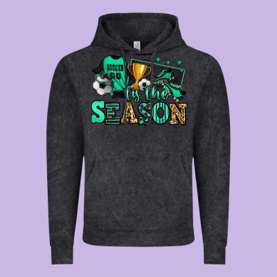 Tis The Season Soccer Vintage Hoodie Designed By Jasminsmagicworld