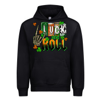 Black St. Patrick's Luck and roll Urban Hoodie - OliviaCreatesArt