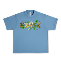 Pebble Blue st patricks day nurse Urban Heavy Tee - BarkalooDesign