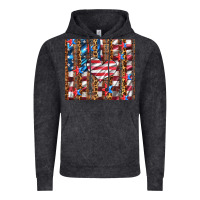 Vintage Black western usa flag heart and stars tumbler Vintage Hoodie - Artiststas