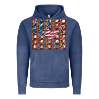 Vintage Denim western usa flag heart and stars tumbler Vintage Hoodie - Artiststas