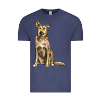 Vintage Denim chinook dog Vintage Tee - LillyAllenDesigns