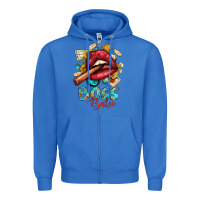 True Royal Western Boss Babe Cigar Lip Zipper Hoodie - BundleAndBundleShop