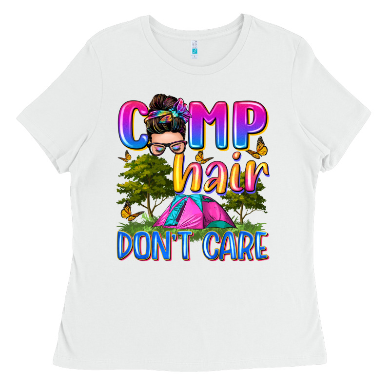 Camp Hair Don't Care Ladies Tee by Zillion Design Studio | Teevron