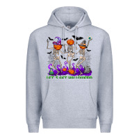 Heather Grey Let's get halloweird Premium Hoodie - NancyCooperArtShop