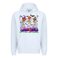 White Let's get halloweird Premium Hoodie - NancyCooperArtShop