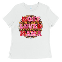 White most loved mama Ladies Tee - texasbilliewilder