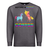 Charcoal Heather Before After Coffee Premium Sweatshirt - Bettercallsaul
