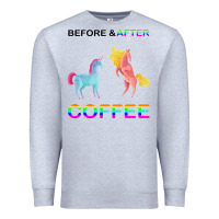 Heather Grey Before After Coffee Premium Sweatshirt - Bettercallsaul