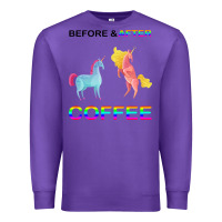 Purple Before After Coffee Premium Sweatshirt - Bettercallsaul