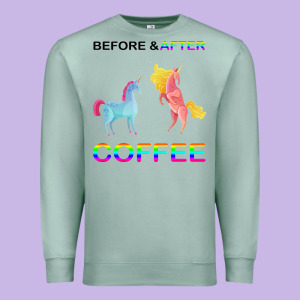 Before After Coffee Premium Sweatshirt Designed By Bettercallsaul
