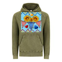 Vintage Olive patriotic celebration Vintage Hoodie - BundleAndBundleShop