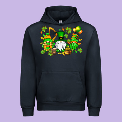 St. Patrick's Day Gnomes Urban Hoodie Designed By Oliviacreatesart