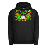 Pigment Black St. Patrick's Day gnomes Urban Hoodie - OliviaCreatesArt